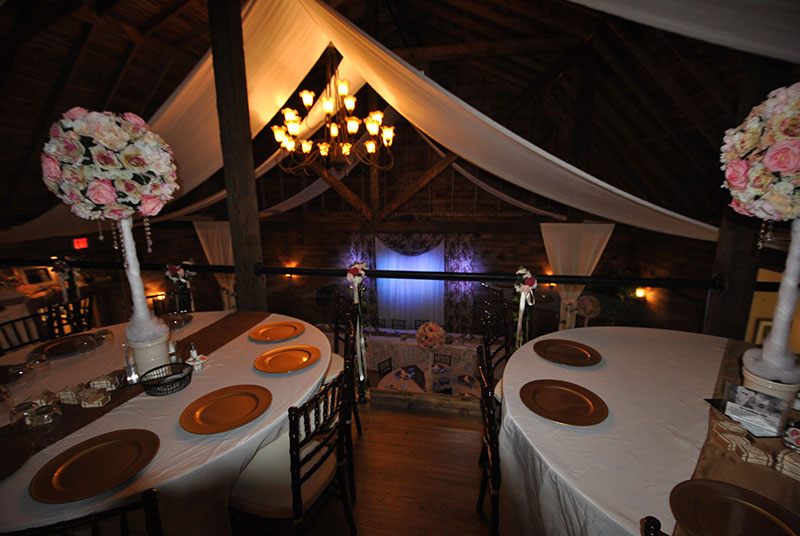 Gold reception - balcony